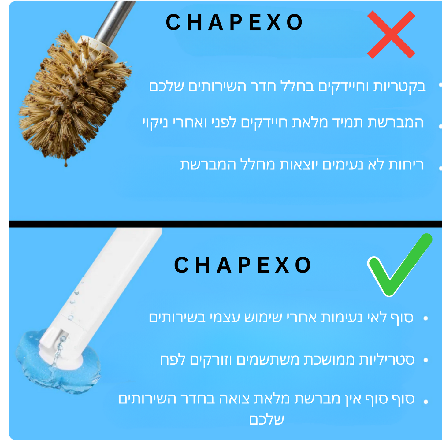 מנקה האסלות הסטרילי ביותר